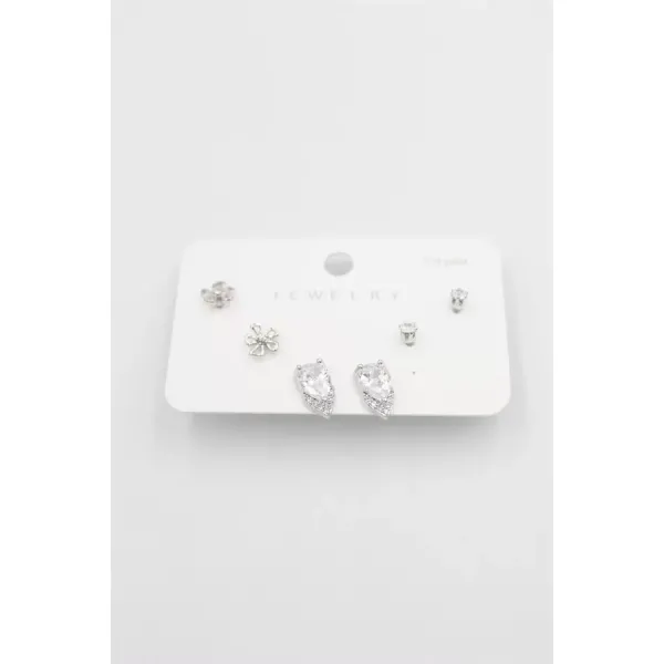 Çoklu Set Küpe - Gümüş
