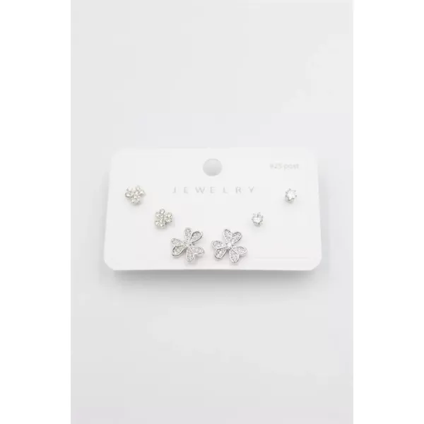 Çoklu Set Küpe - Gümüş