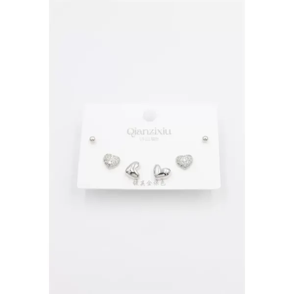Çoklu Set Küpe - Gümüş