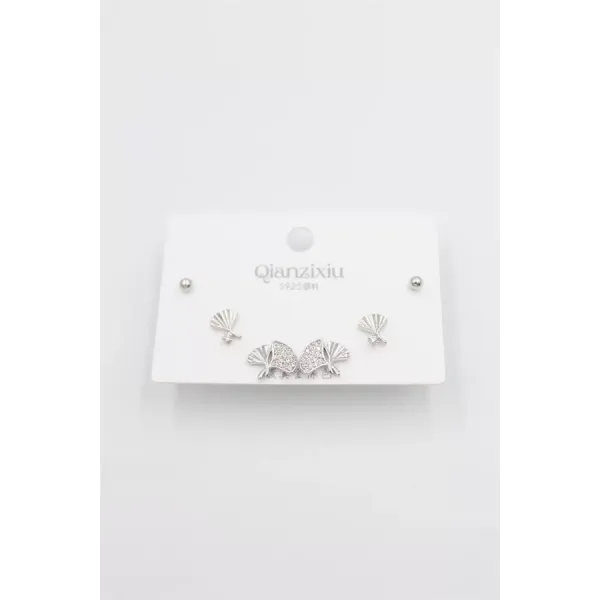 Çoklu Set Küpe - Gümüş