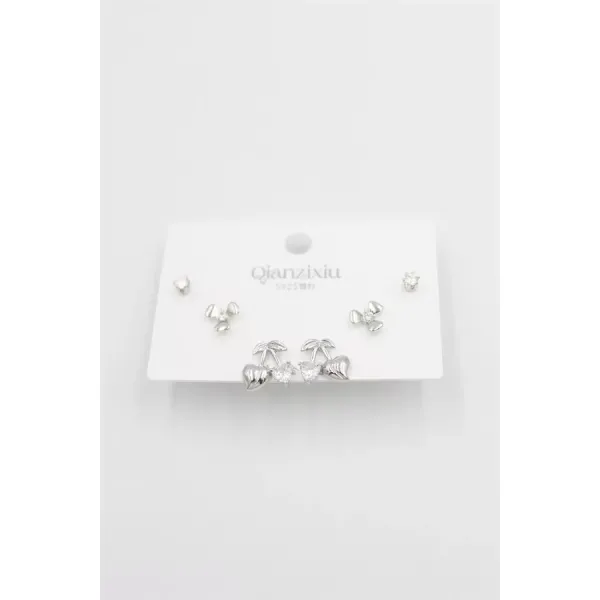Çoklu Set Küpe - Gümüş