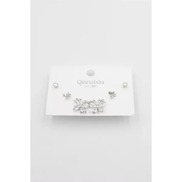 Çoklu Set Küpe - Gümüş