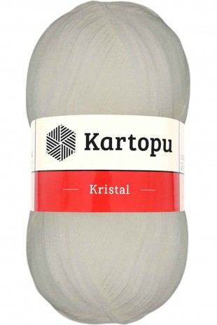 Kristal Çift Katlı El Örgü Lif İpi Ekru K013