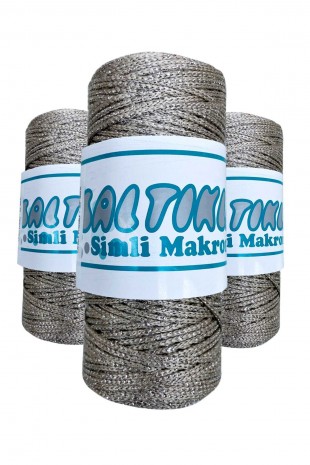 3 Adet Polyester Simli Makrome İpi S-227