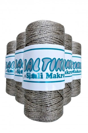 5 Adet Polyester Simli Makrome İpi S-227