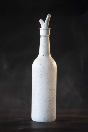 Mutfak Dekorasyonu Granit Desen Beyaz Tezgah Üstü Yağlık Sirkelik Büyük Boy Yağdanlık 750 ml