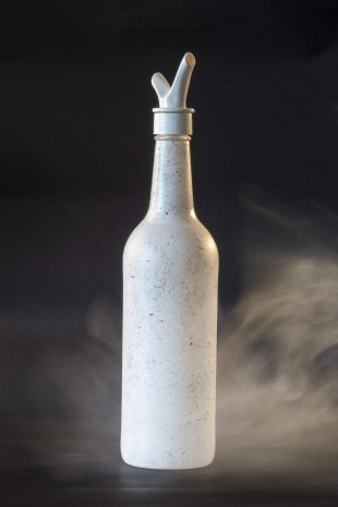 Mutfak Dekorasyonu Granit Desen Beyaz Tezgah Üstü Yağlık Sirkelik Orta Boy Yağdanlık 330 ml