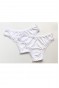 2 Adet Kadın Mikro Bikini Külot İnce Lastik FırFır Kenarlı Yumuşak Doku İç Giyim Beyaz