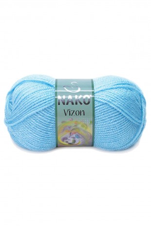 Vizon Premium Akrilik El Örgü İpi Yünü Renk No:214 Ufuk Mavisi
