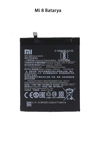 Mi 8 Telefonlarla Uyumlu Batarya Pi 3400 mAh