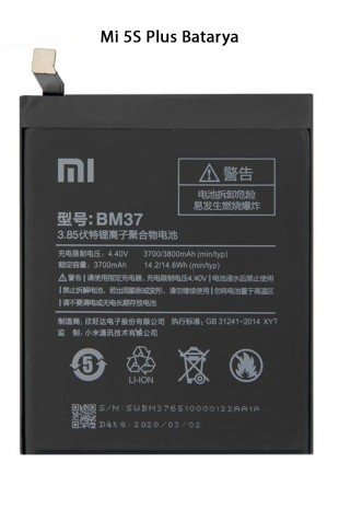 Mi 5 S Plus Telefonlarla Uyumlu Batarya 3800 mAh