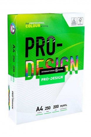 Pro-Design A4 250 gr 250 Yaprak Beyaz Fotokopi Kağıdı