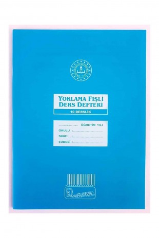 Kocaoluk Yoklama Fişli Ders Defteri 10 Derslik Plastik Kapak